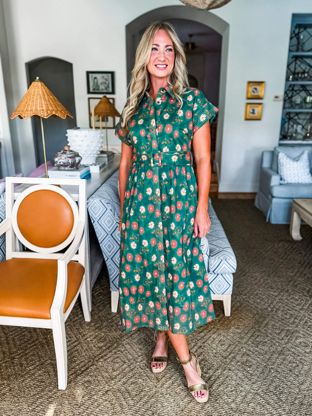 Autumn Day Date Midi Dress