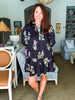 Floral Girl Mini Dress-Black