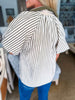 City Time Striped Top-Olive