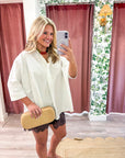 Kaia Oversized Button Down Top