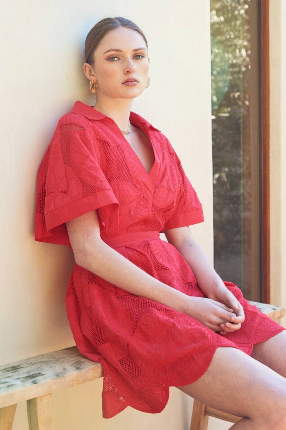 Bloom Lace Mini Dress