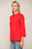 Sweet and Soft Pull Over Sweater-Red