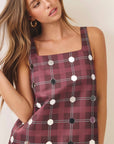 Disco Diva Plaid Mini Dress