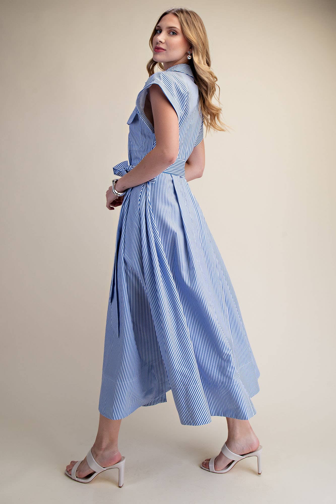Shore Club Midi Dress-Royal