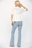 Soft Vibes Applique Top-White