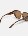 Hallie Cross Bridge Sunglasses-Brown