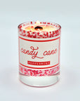 Mini Candy Cane Christmas Candle