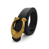 Retro U-Buckle Belt-Black