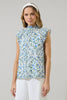 Hilo Floral Ruffle Top