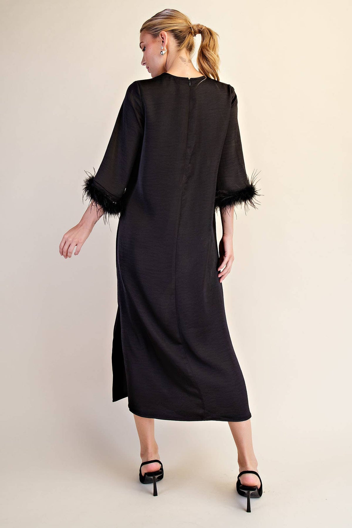 Glam Preview Midi Dress-Black