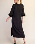 Glam Preview Midi Dress-Black