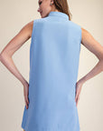 Yacht Luxe Mini Dress-Blue