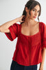 Scarlet Harvest Lace Top