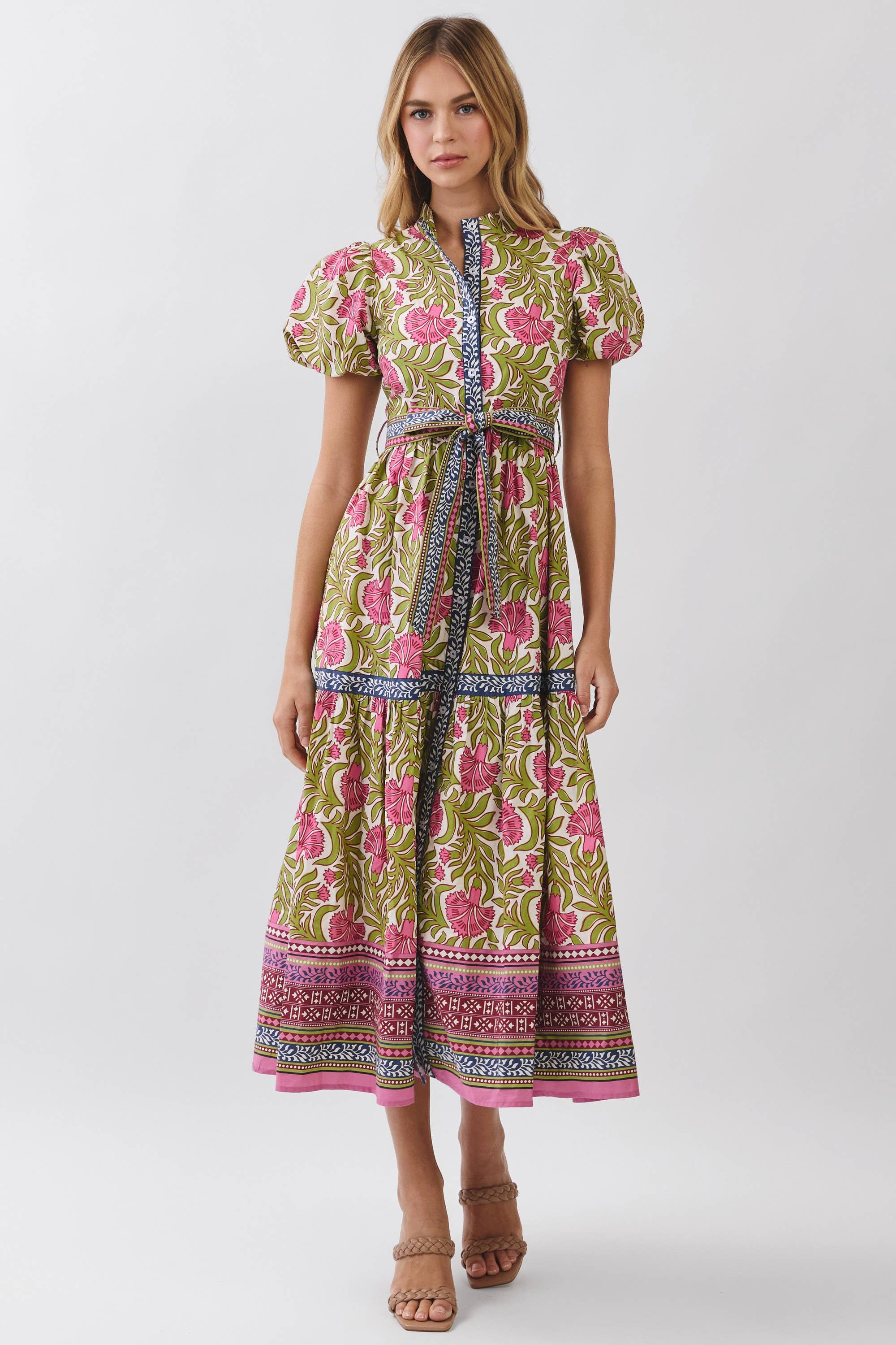 Antique Garden Midi Dress