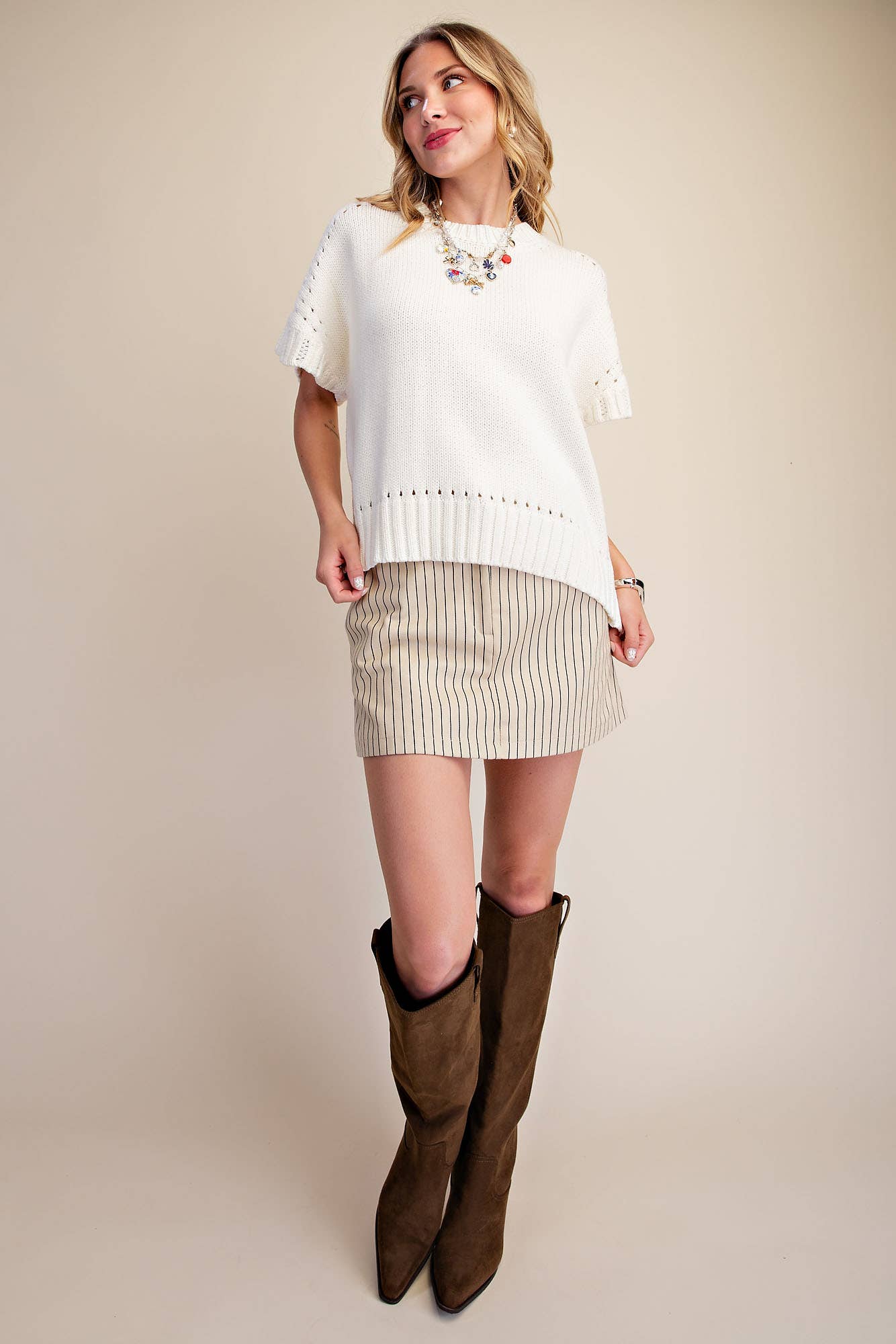 Woodland Charm Sweater-Cream