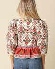 Rosita Floral Peplum Top