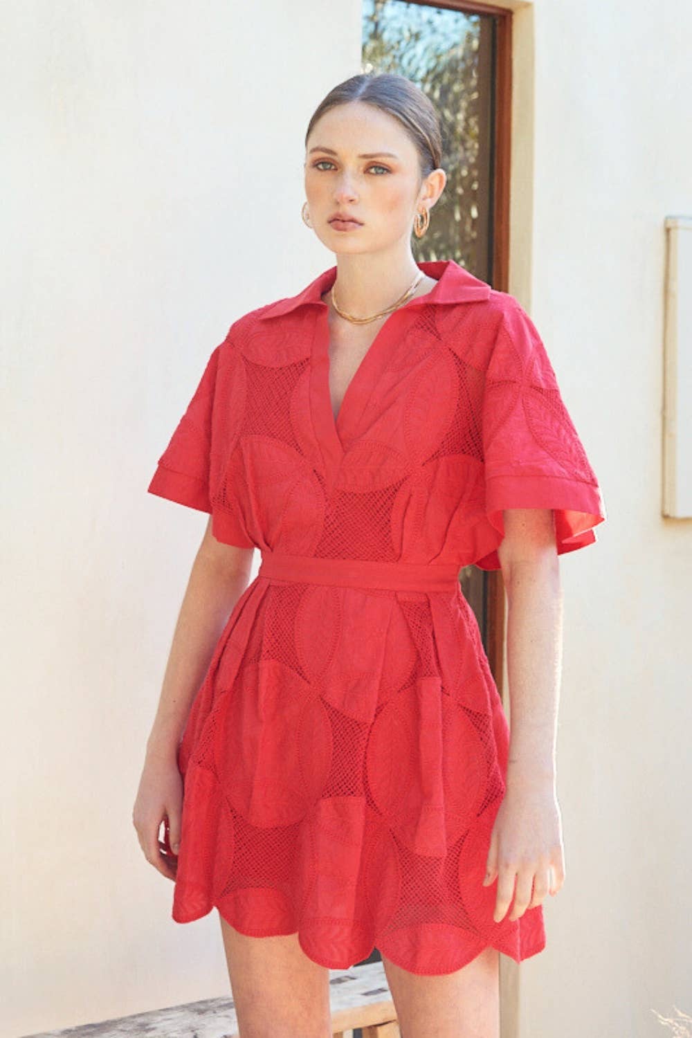 Bloom Lace Mini Dress