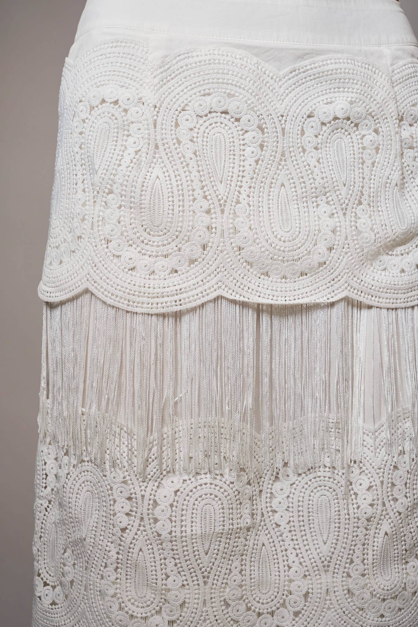 Saltair Fringe Midi Skirt