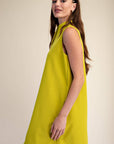 Yacht Luxe Mini Dress-Lime