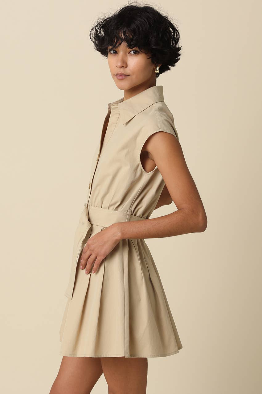 Donna Belted Mini Dress