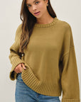Unhurried Oversized Sweater-Lime Green