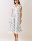 Amber Petal Midi Dress