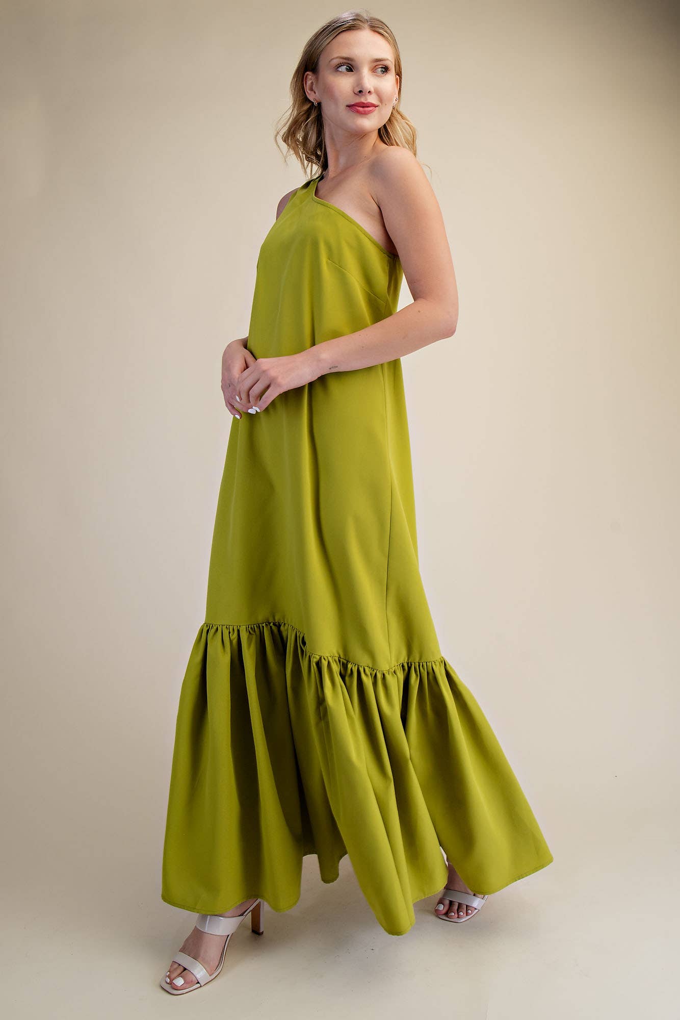 Purely Yours Maxi Dress-Lime