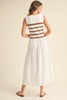 Feeling Social Midi Dress- Brown