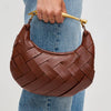 Ursula Woven Crossbody- Espresso