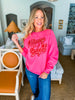 Merry and Bright Hot Pink Sweatshirt