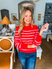 Candy Striped Knit Sweater