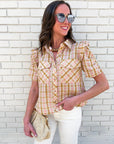 Aria Button Down Top