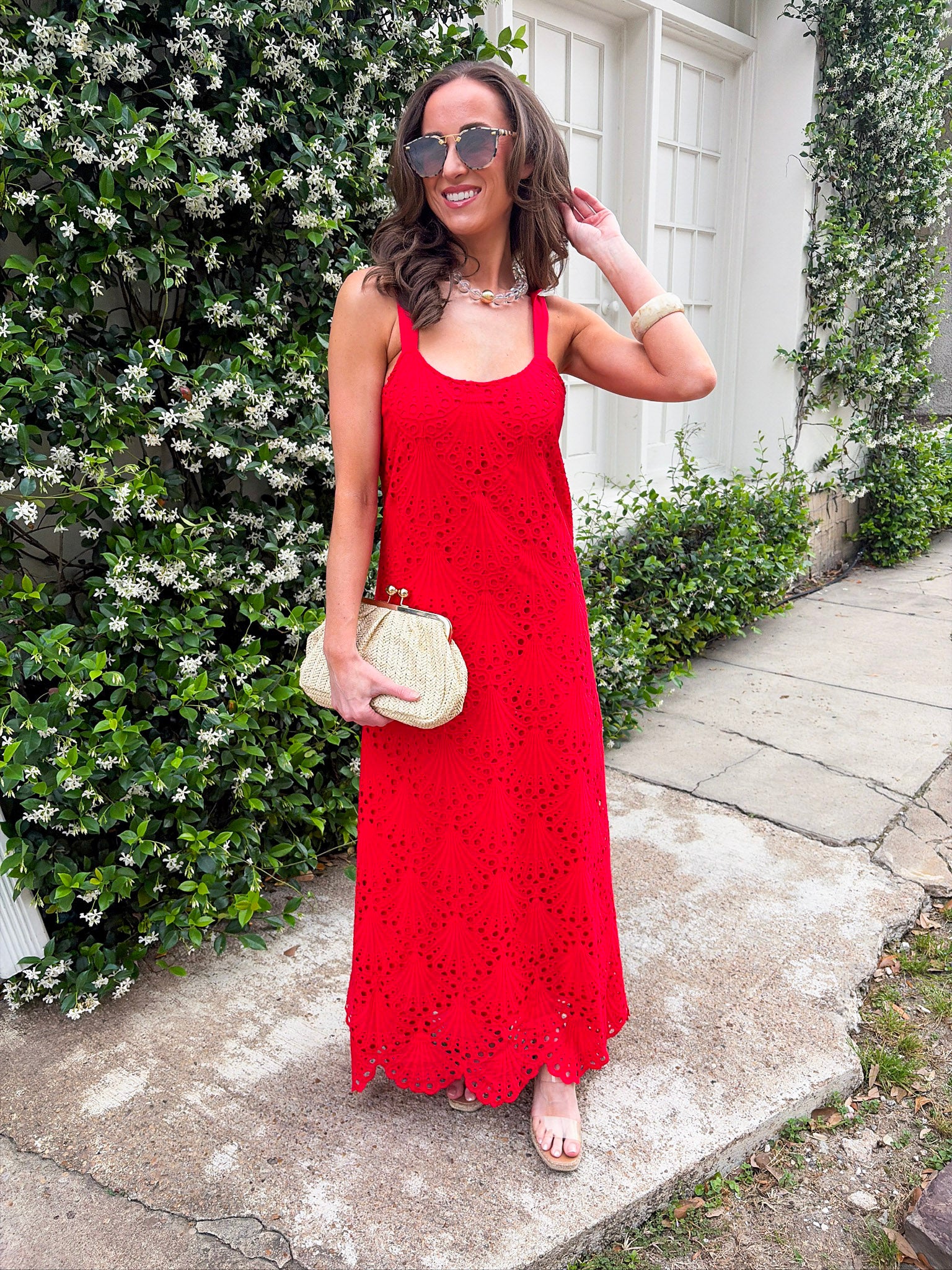 Lady in Red Maxi Dress