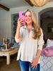 Everyday Style Half-Zip Top-Stone