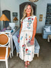 Picking Flowers Embroidered Skirt Set