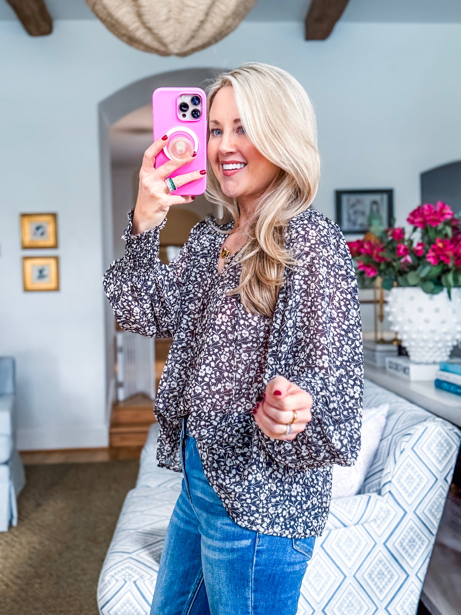 Firefly Glow Ruffled Top