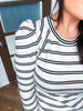 Striped Details Top