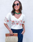 Pretty Little Petals Knit Top