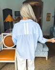 The Bellemar Striped Top- Blue