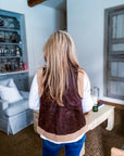 Open Road Faux Shearling Moto Vest
