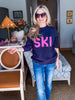 Ski Sport Sweater-Navy/Pink