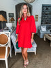 In the Details Dress-Red