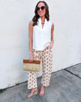Floral Heritage Barrel Pants