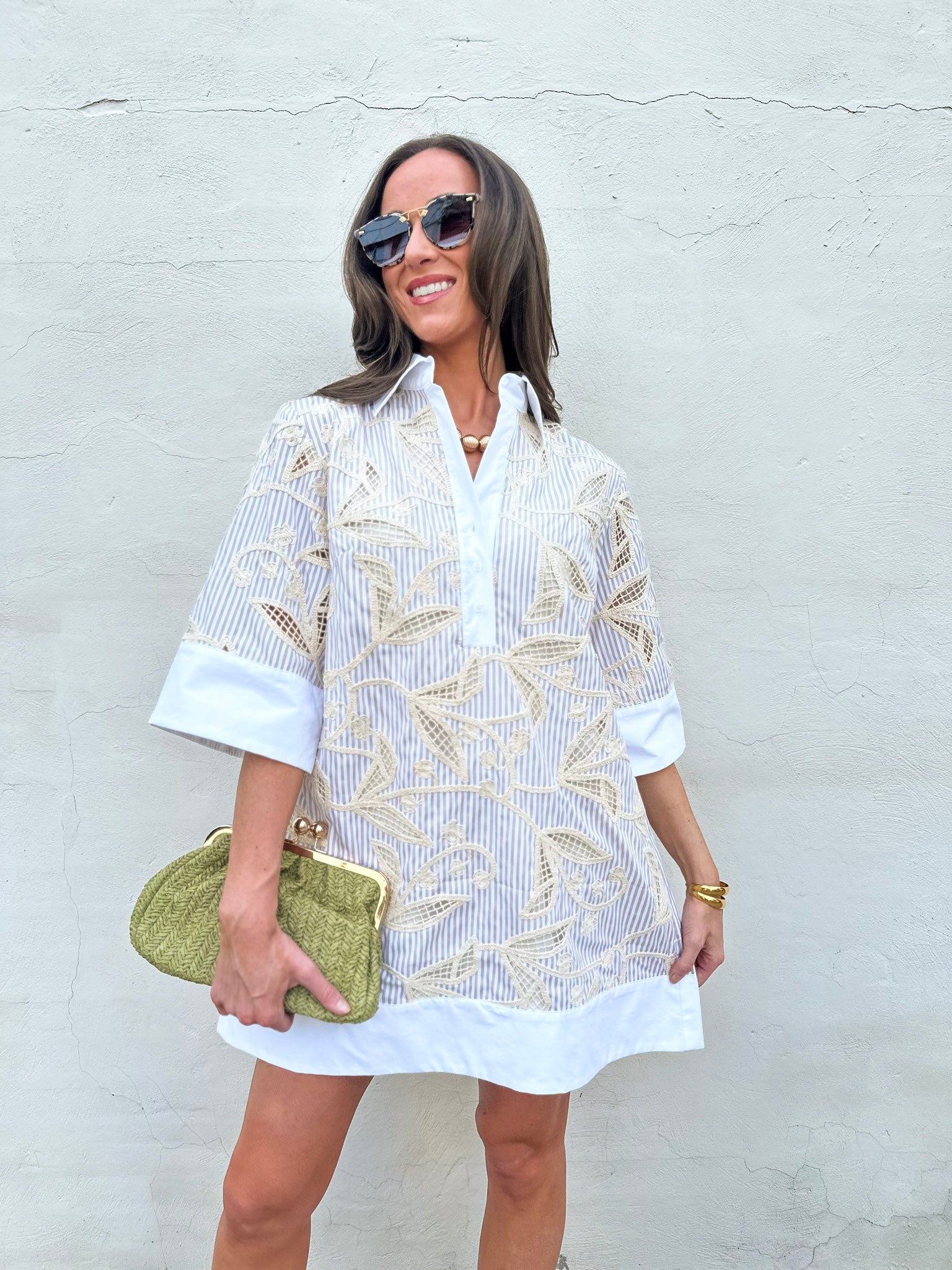 Floral Horizon Shirt Dress