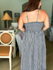 Summer Sundays Gingham Dress-Black/White