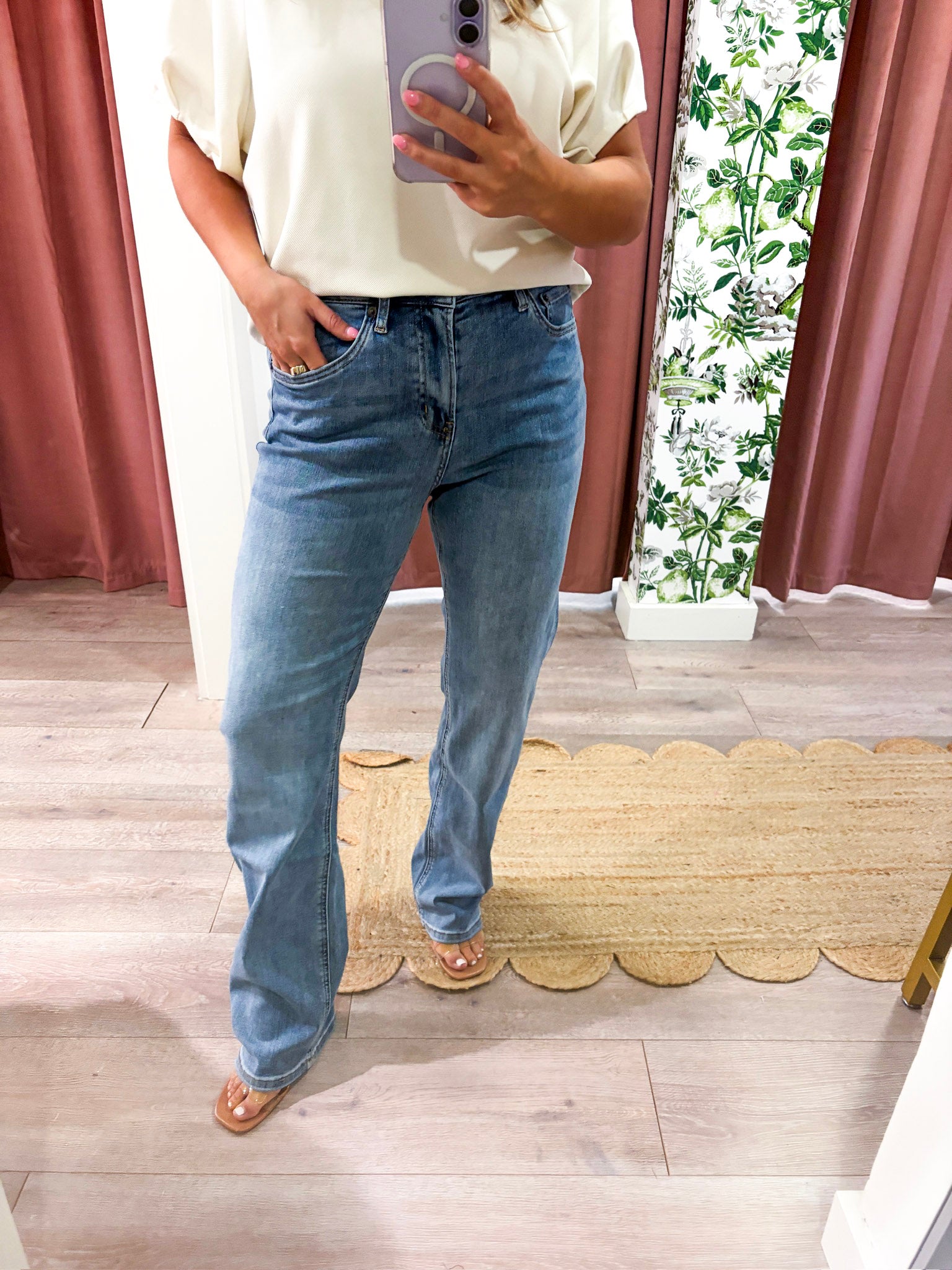 On the Go Straight Leg Jeans