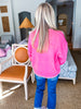 Ribbons and Bows Sweater- Bubblegum