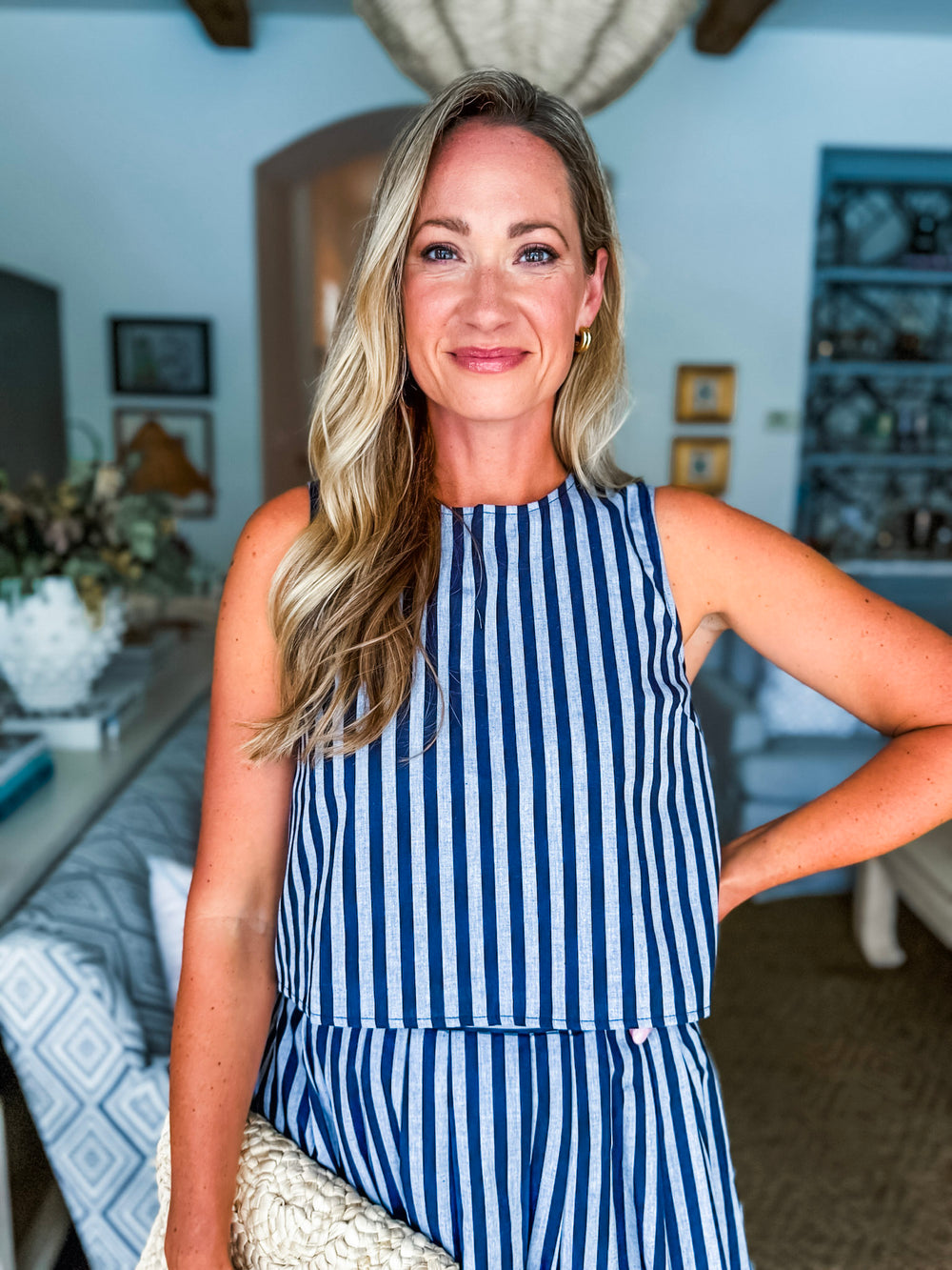 Sayulita Shores Top-Navy