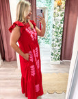 Barely Blossom Midi Dress
