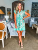 Sunkissed Reverie Belted Dress- Sage